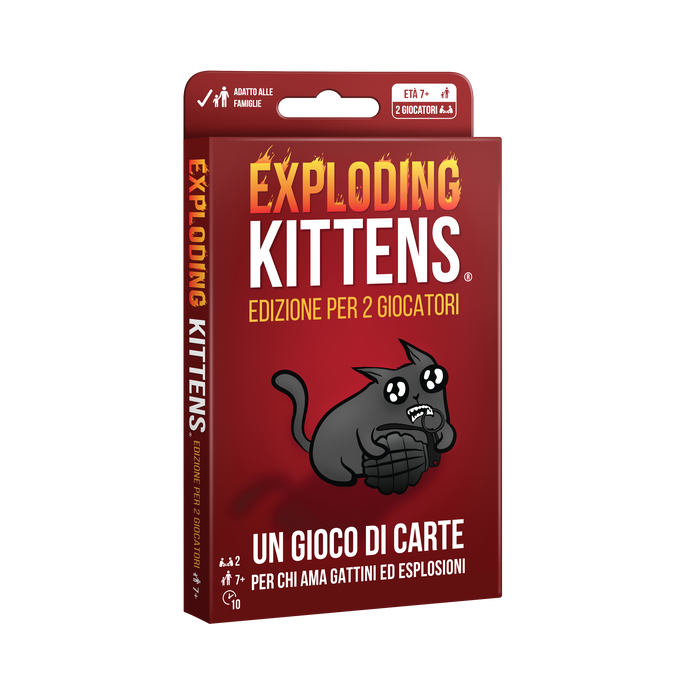Exploding Kittens 2 Player Edition | Travel Friendly Card Game ...