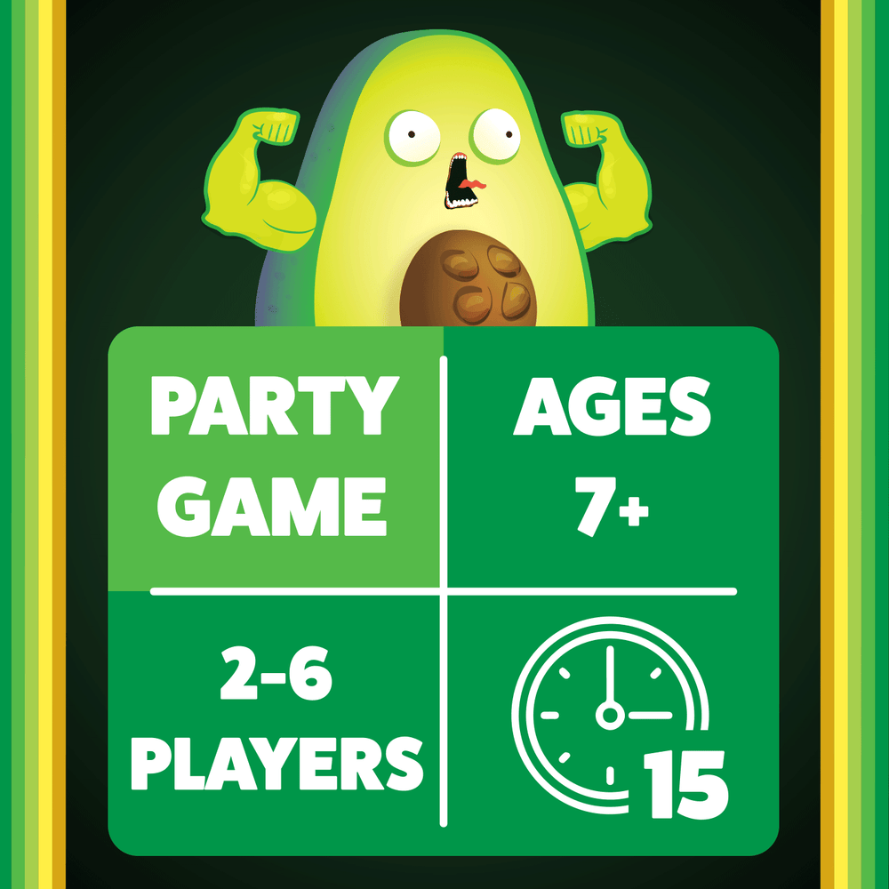 Exploding Kittens Avocado Throw Throw Avocado | Party Card Game | Exploding Kittens