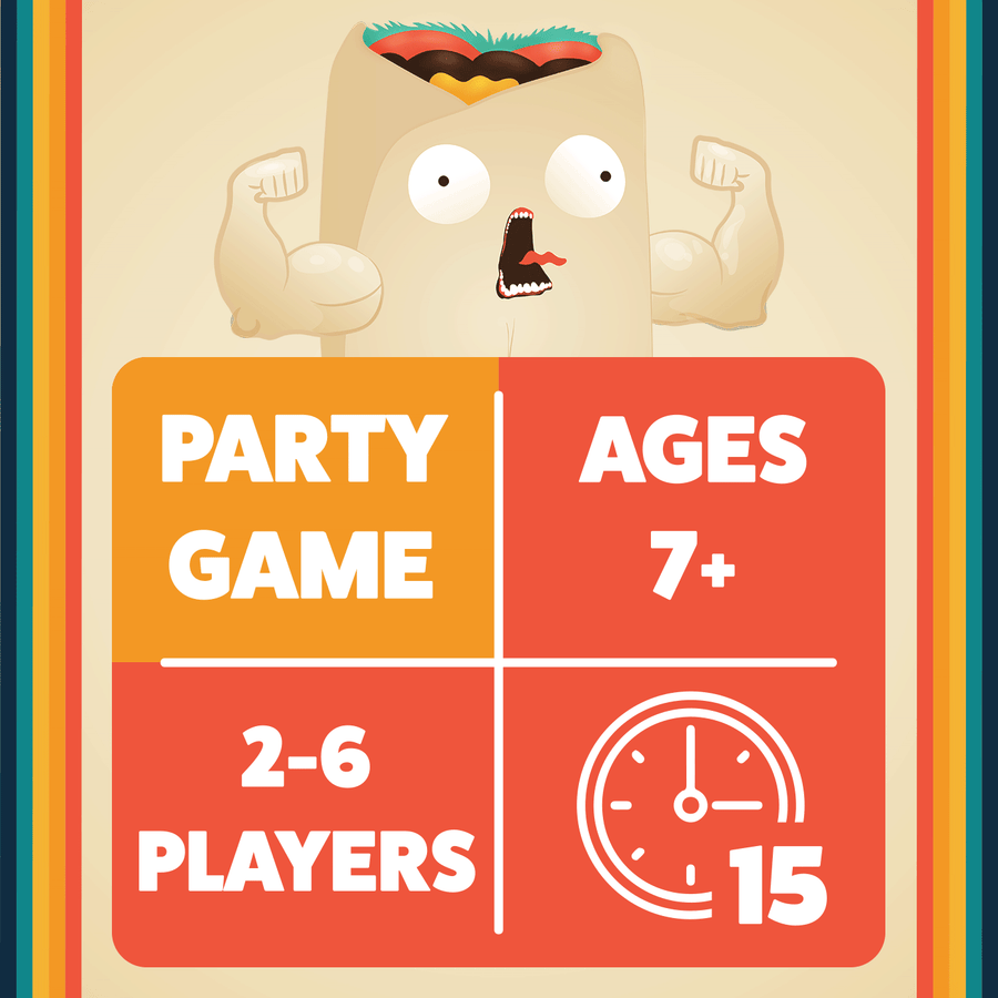 Throw Throw Burrito Party Card Game Exploding Kittens