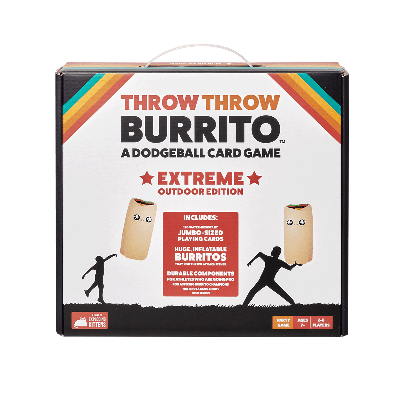 Throw Throw Burrito Extreme Outdoor Edition Outdoor Card Game Exploding Kittens