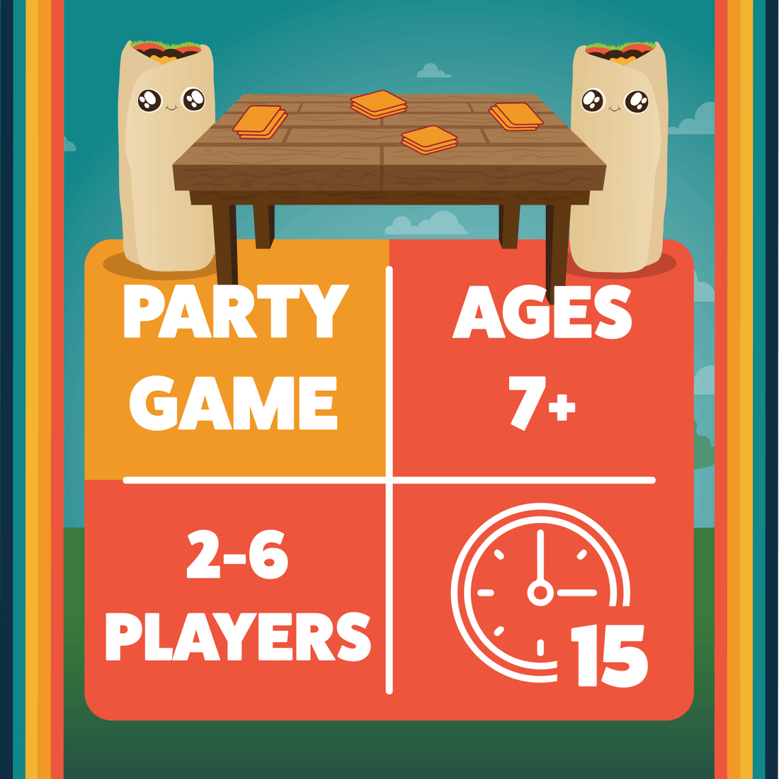 Throw Throw Burrito Extreme Outdoor Edition Outdoor Card Game Exploding Kittens