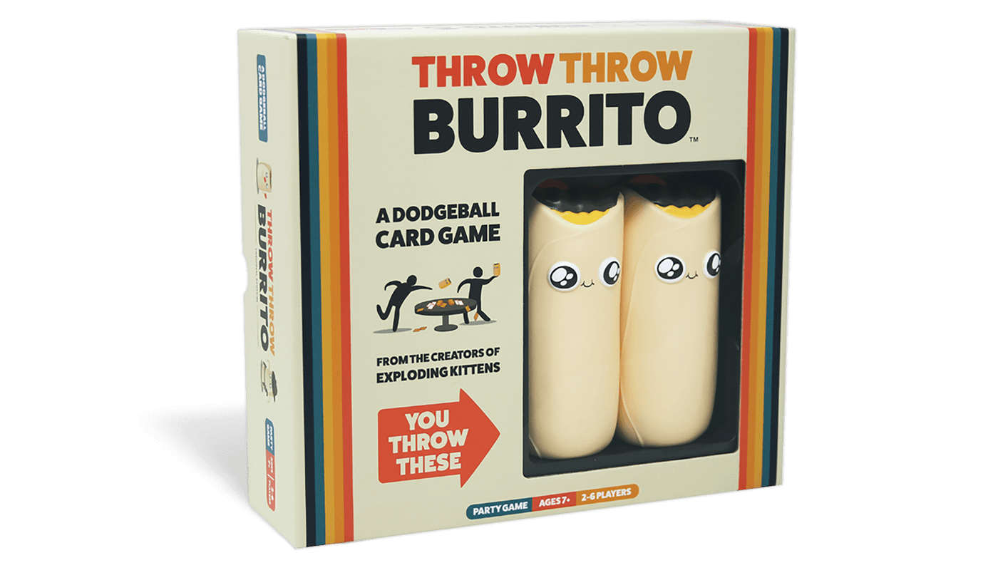Throw Throw Burrito Party Card Game Exploding Kittens