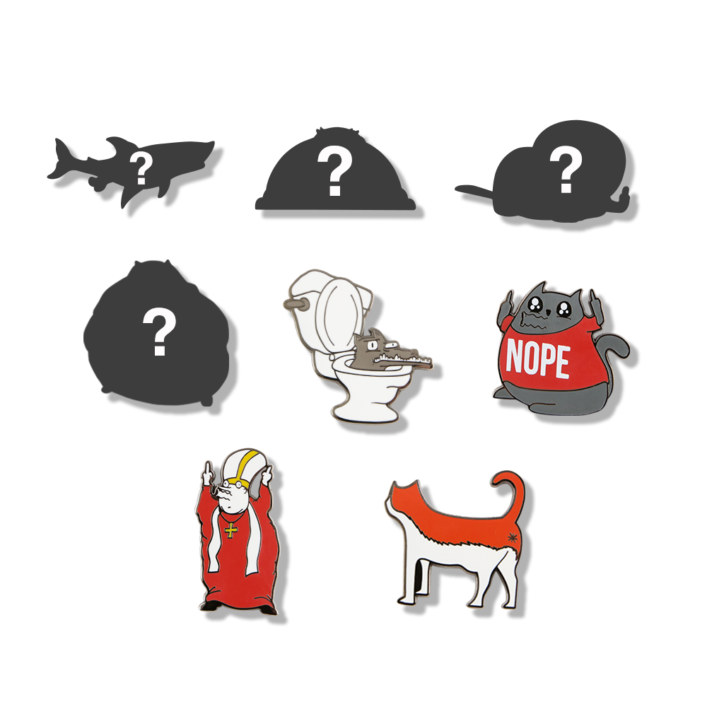 Exploding Kittens Collectible Pins - Series 2 NSFW